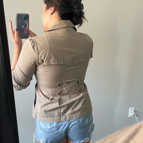 LAmade Khaki 3/4 Sleeve Jacket Size Small - Picture 6 of 6